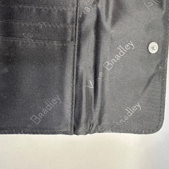 Vera Bradley leopard print quilted cotton RFID trifold wallet snap closure - Picture 8 of 11